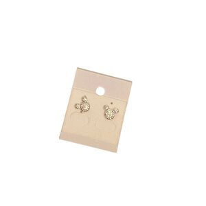 Disney Mickey Mouse silver earrings with rhinestones